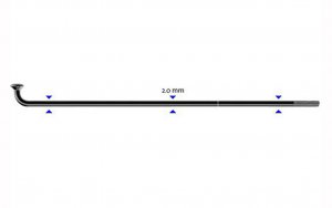 Spoke Sapim Leader J-Bend 2 x 274 mm