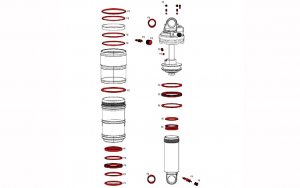 Amortizatoriaus remonto komplektas RockShox Full