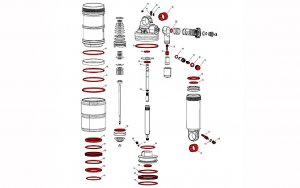 Amortizatoriaus remonto komplektas RockShox Full