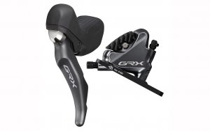 Stabdžių pavarų rankenėlė su hidrauliniais stabdžiais Shimano ST-RX810(L) BR-RX810(F) GRX