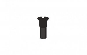 Nipple Sapim 13G Round Head Brass Black HBT