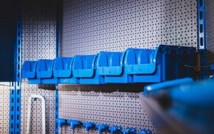 Plastikinių dėžučių komplektas smulkmenoms Unior PB.990HPB