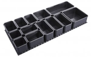 Plastikinių dėžučių komplektas su padu Unior SET.PB.990HPBMOD