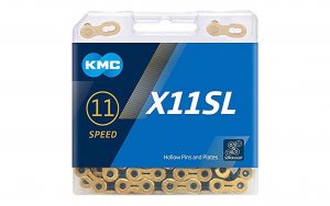 Grandinė KMC X11SL Ti-N Gold/Black